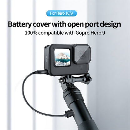 TELESIN GP-CLC-901 For GoPro Hero 9 / 10 / 11 Action Camera Battery Cover Charging Side Lid