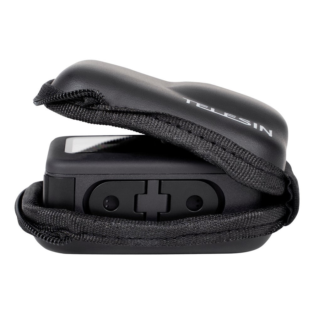 TELESIN GP-CPB-901 Storage Bag for GoPro Hero 9 / 10 / 11 Shockproof EVA+PU Leather Carrying Case Portable Box Camera Accessories Travel Kit