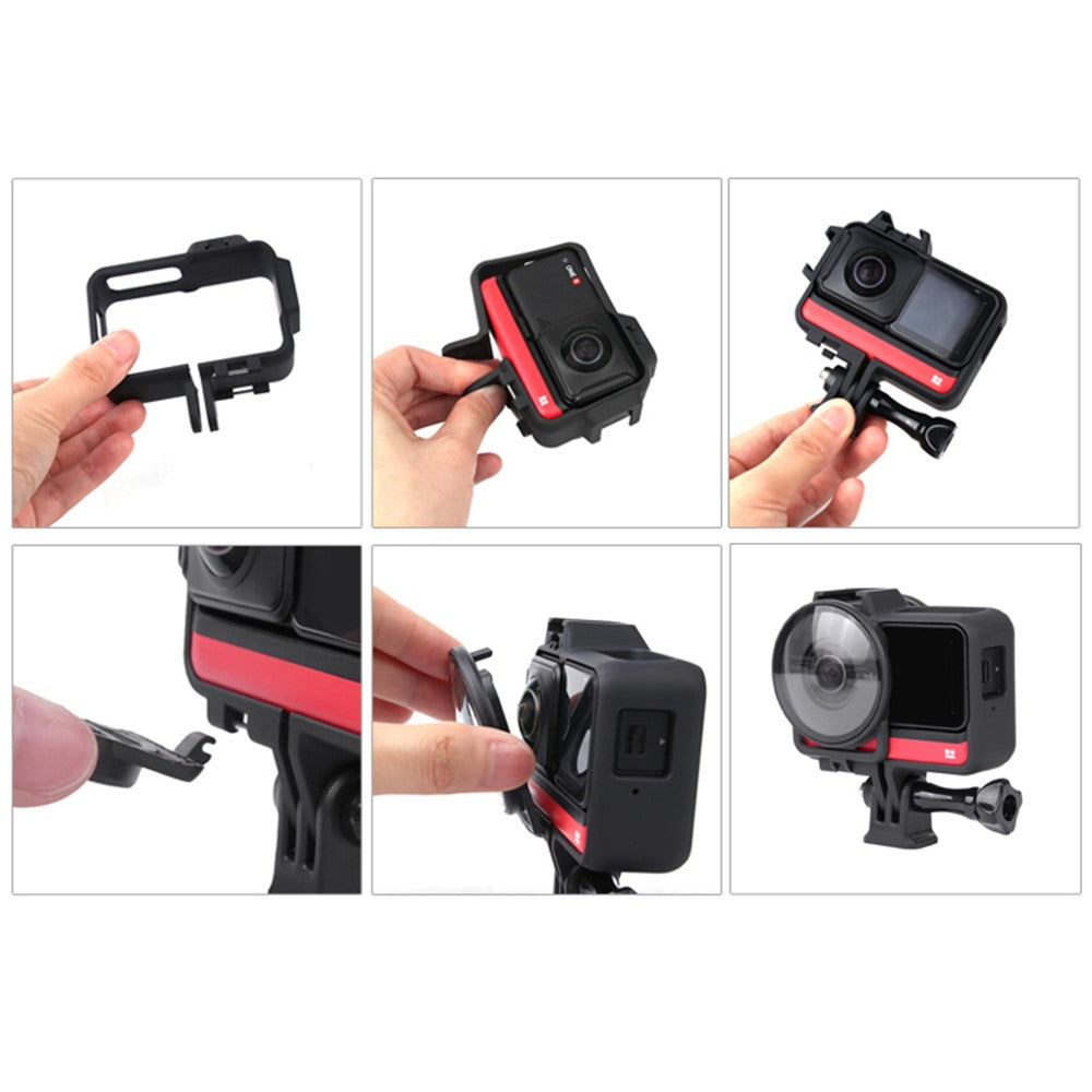 AI26 For Insta360 One R Action Camera Cold Shoe Case Plastic Anti-drop Protective Frame
