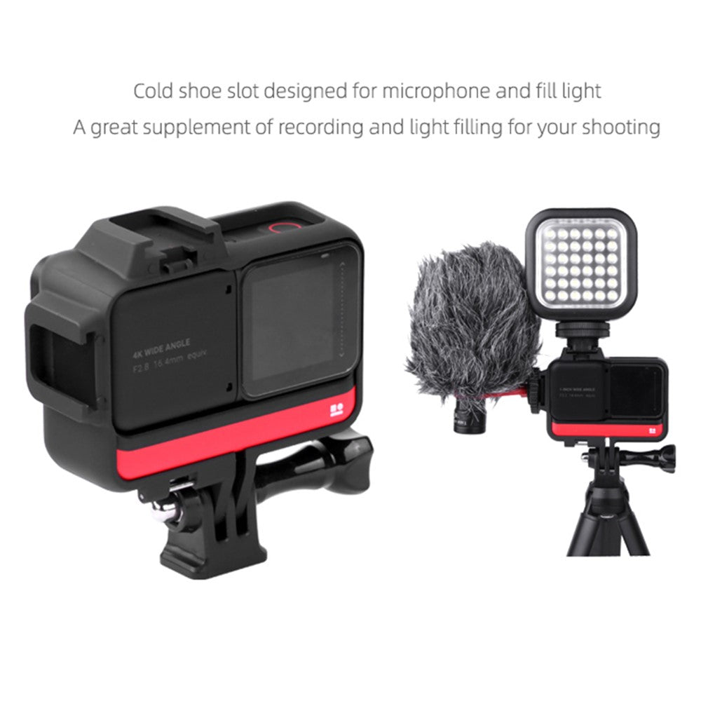 AI26 For Insta360 One R Action Camera Cold Shoe Case Plastic Anti-drop Protective Frame