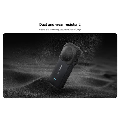 Anti-scratch Lens Cover for Insta360 X3 Panoramic Camera, Dust-proof Soft Silicone Lens Cap