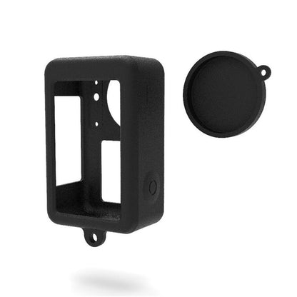 For DJI Osmo Action3 Silicone Case Camera Anti-drop Protective Sleeve with Lens Cover