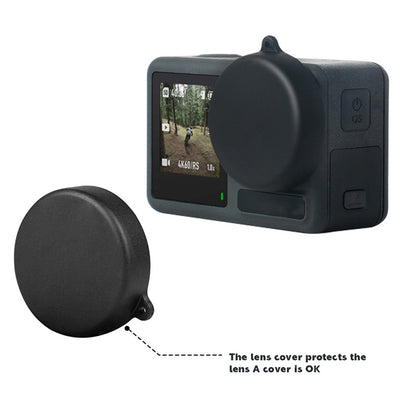 2Pcs For DJI Osmo Action 3 / Action 4 Sports Camera Soft Silicone Lens Cover Protective Cap Accessories