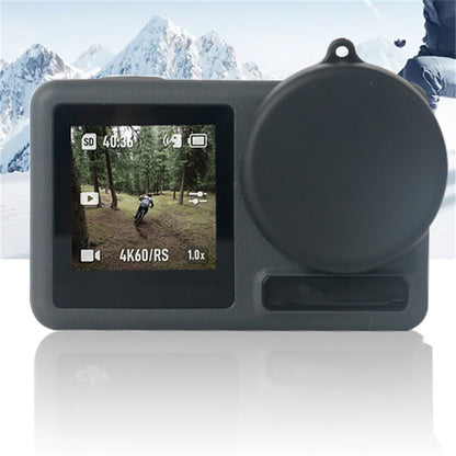 2Pcs For DJI Osmo Action 3 / Action 4 Sports Camera Soft Silicone Lens Cover Protective Cap Accessories