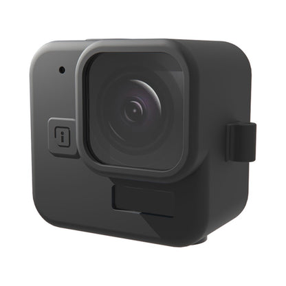 For GoPro Hero 11 Black Mini Silicone Protective Cover Action Camera Anti-collision Case with Tempered Glass Lens Film