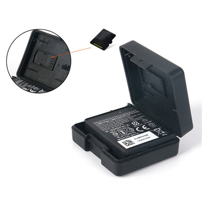 For DJI Osmo Action 3 / Action 4 Battery Storage Box Lens Cover Tempered Glass Screen Protector Set