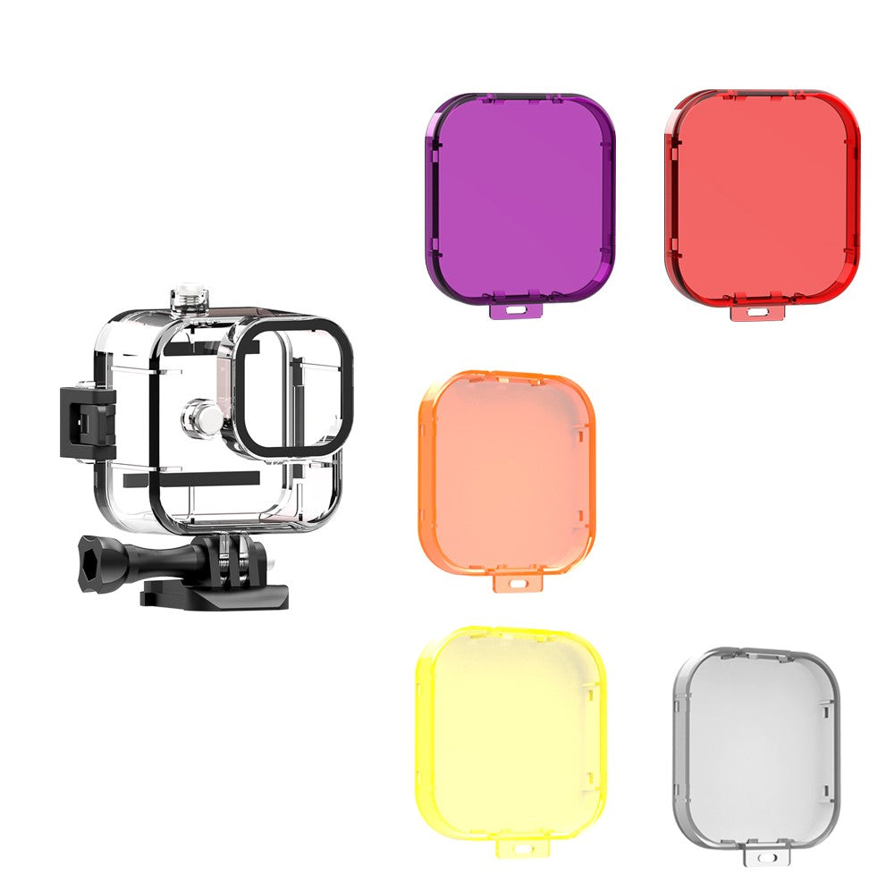 Lens Protective Cap Waterproof Case for GoPro Hero 11 Black Mini Action Camera , Anti-scratch PC Lens Cover