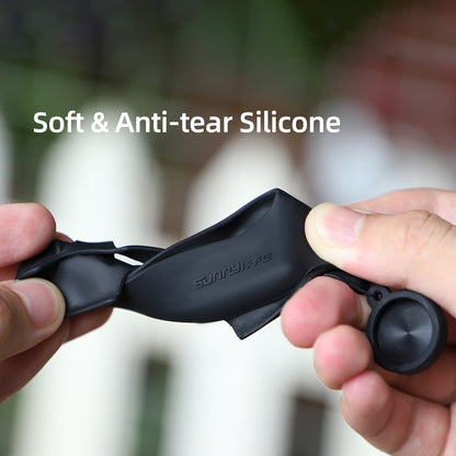SUNNYLIFE IST-BHT595 4Pcs / Set Silicone Cover + Lens Cap + Sticker + Lanyard for Insta360 GO 3 Charging Case