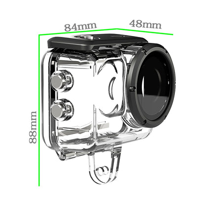 40m Waterproof Case for Insta360 GO 3 Camera PC+Stainless Steel Thumb Camera Underwater Diving Cover