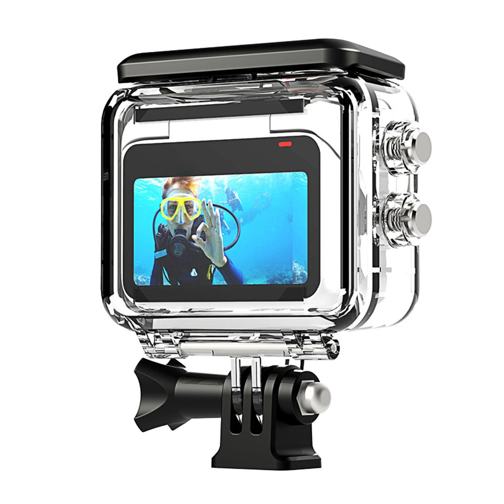 40m Waterproof Case for Insta360 GO 3 Camera PC+Stainless Steel Thumb Camera Underwater Diving Cover