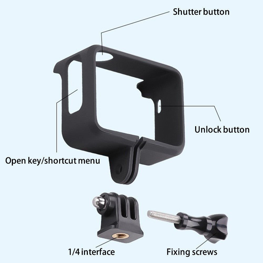 Protective Frame for Insta360 Go 3 Camera Charging Case Hard PC Cover Housing Cage