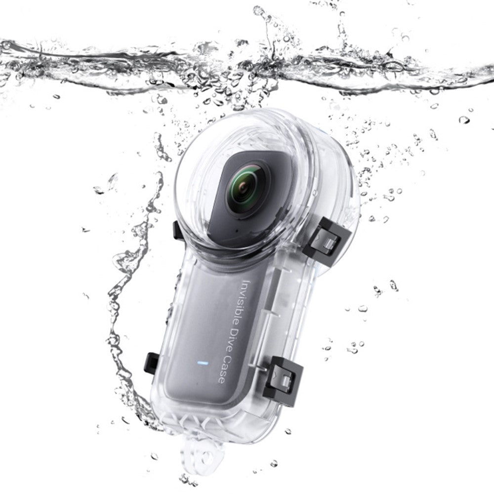 For Insta360 X3 PC+Optical Glass Housing Case Camera Underwater Diving Cover