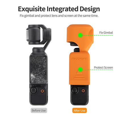 SUNNYLIFE OP3-BHT746 For DJI Osmo Pocket 3 Silicone Case Protector PTZ Camera Screen Lens Protective Cover