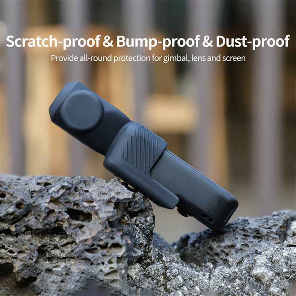 SUNNYLIFE OP3-BHT746 For DJI Osmo Pocket 3 Silicone Case Protector PTZ Camera Screen Lens Protective Cover