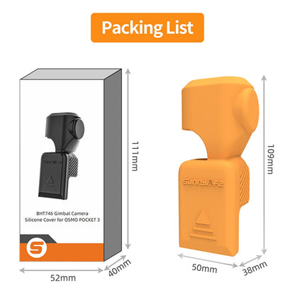 SUNNYLIFE OP3-BHT746 For DJI Osmo Pocket 3 Silicone Case Protector PTZ Camera Screen Lens Protective Cover