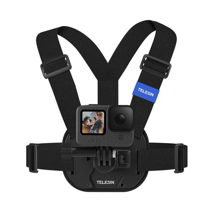 TELESIN S2-CGP-02 Chest Mount Harness for GoPro 12 Quick Release Chest Strap for Action Camera