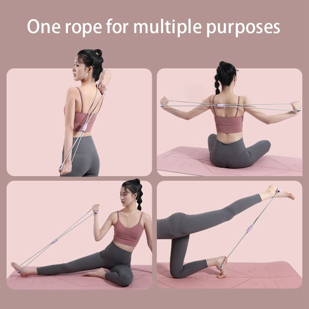 AMYUP Figure 8 Fitness Resistance Band Yoga Strap Fitness Pulling Rope Workout Elastic Exercise Band