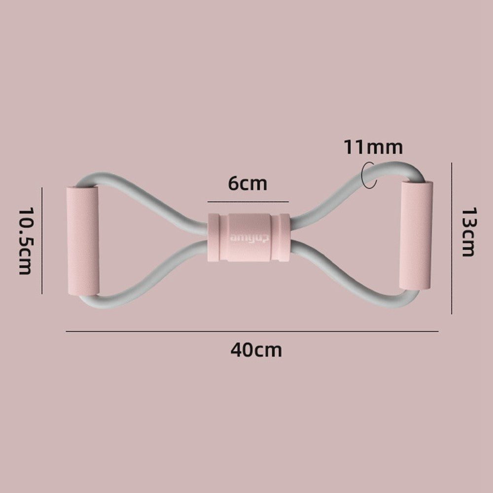AMYUP Figure 8 Fitness Resistance Band Yoga Strap Fitness Pulling Rope Workout Elastic Exercise Band