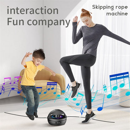 002 Automatic Electric Skipping Rope Machine LED Light Bluetooth-compatible Music Smart Electronic Counting Jump Rope Machine