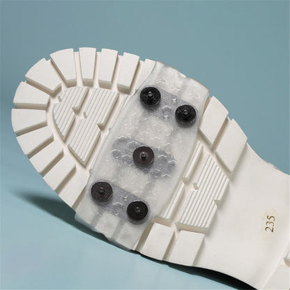 AOTU 1Pair Non-Slip Gripper Spike Ice Grippers Steel Nails Traction Cleats Snow Shoe Spikes Grips for Climbing, Hiking, Fishing