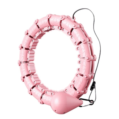 21 Sections Detachable Slimming Hoop Weight Loss Abdominal Waist Massage Weighted Fitness Hoop