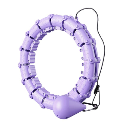 21 Sections Detachable Slimming Hoop Weight Loss Abdominal Waist Massage Weighted Fitness Hoop