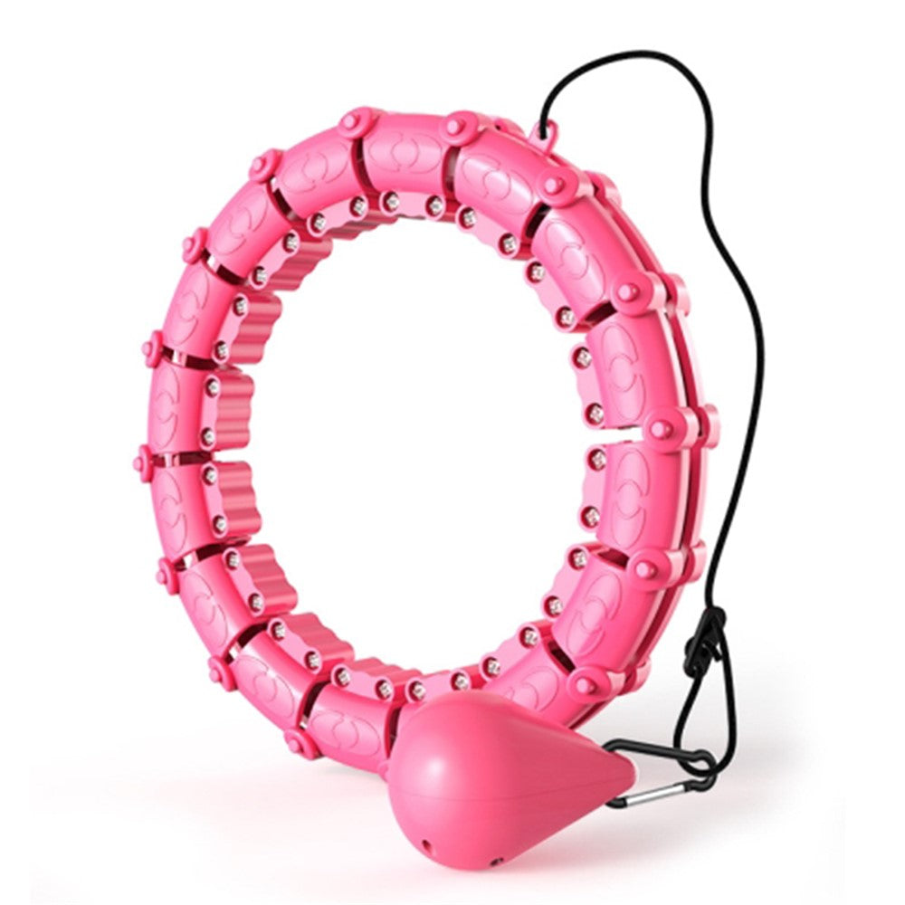 18 Sections Massage Fitness Hoop Detachable Weighted Slimming Hoop for Abdominal Waist Weight Loss