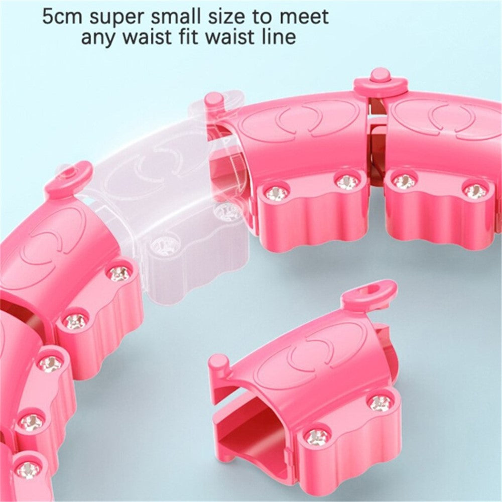 18 Sections Massage Fitness Hoop Detachable Weighted Slimming Hoop for Abdominal Waist Weight Loss