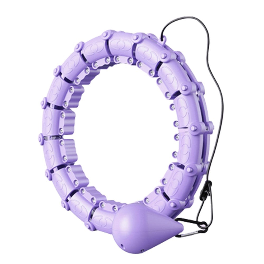 18 Sections Massage Fitness Hoop Detachable Weighted Slimming Hoop for Abdominal Waist Weight Loss