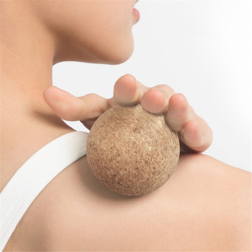 120MM Diameter Comfortable Massager Cork Massage Ball for Deep Tissue Muscle Massaging and Physical Therapy