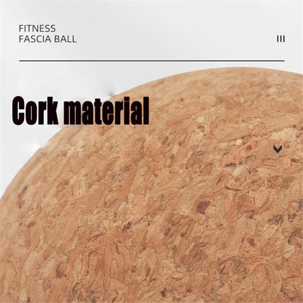 120MM Diameter Comfortable Massager Cork Massage Ball for Deep Tissue Muscle Massaging and Physical Therapy