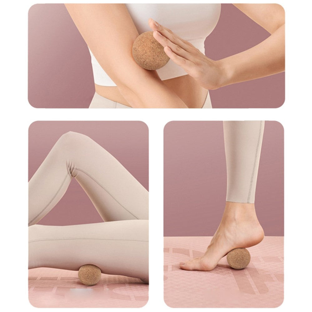 120MM Diameter Comfortable Massager Cork Massage Ball for Deep Tissue Muscle Massaging and Physical Therapy