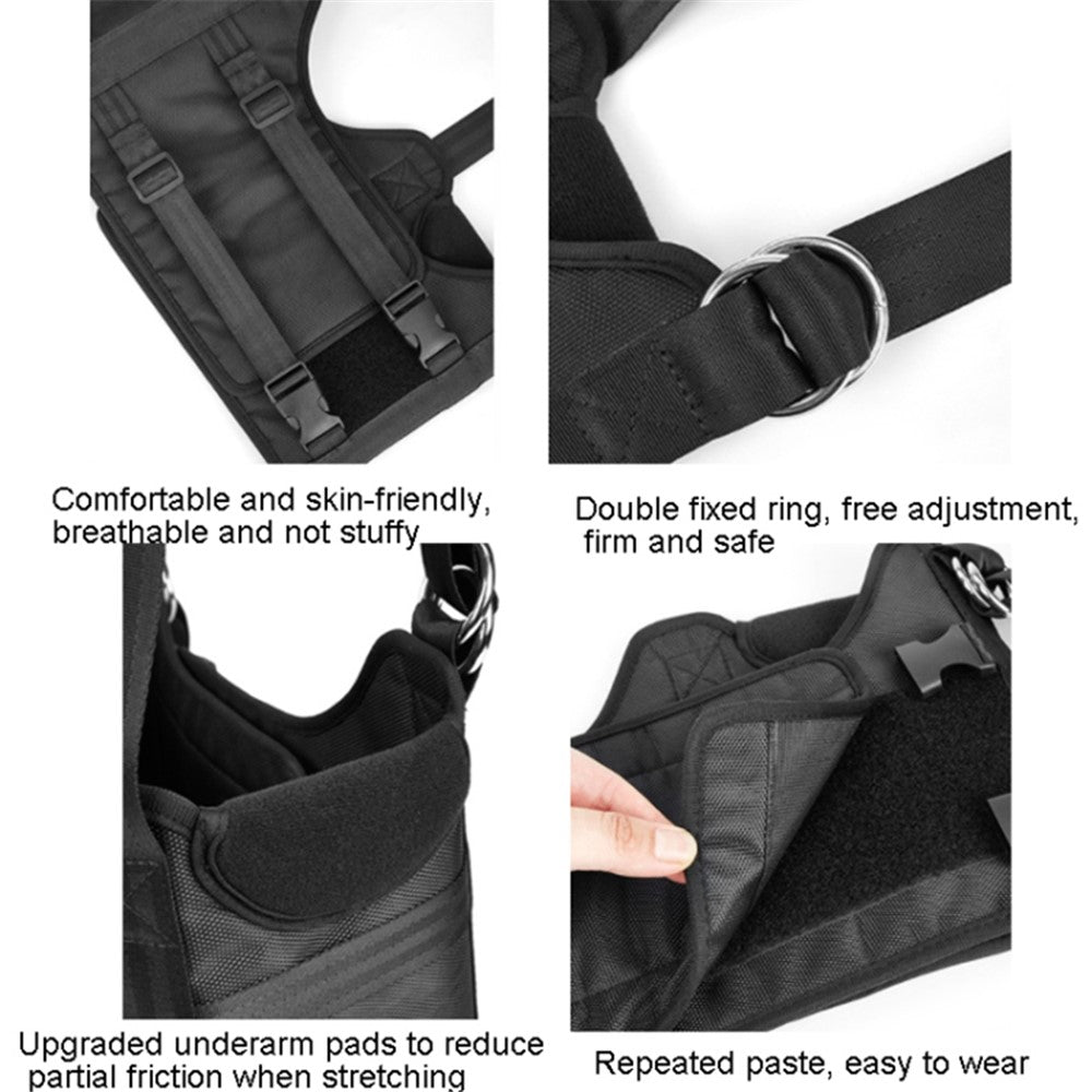 MK-123 Back Stretcher Lumbar Traction Device Hanging Spinal Decompression Harness Spine Reset Belt