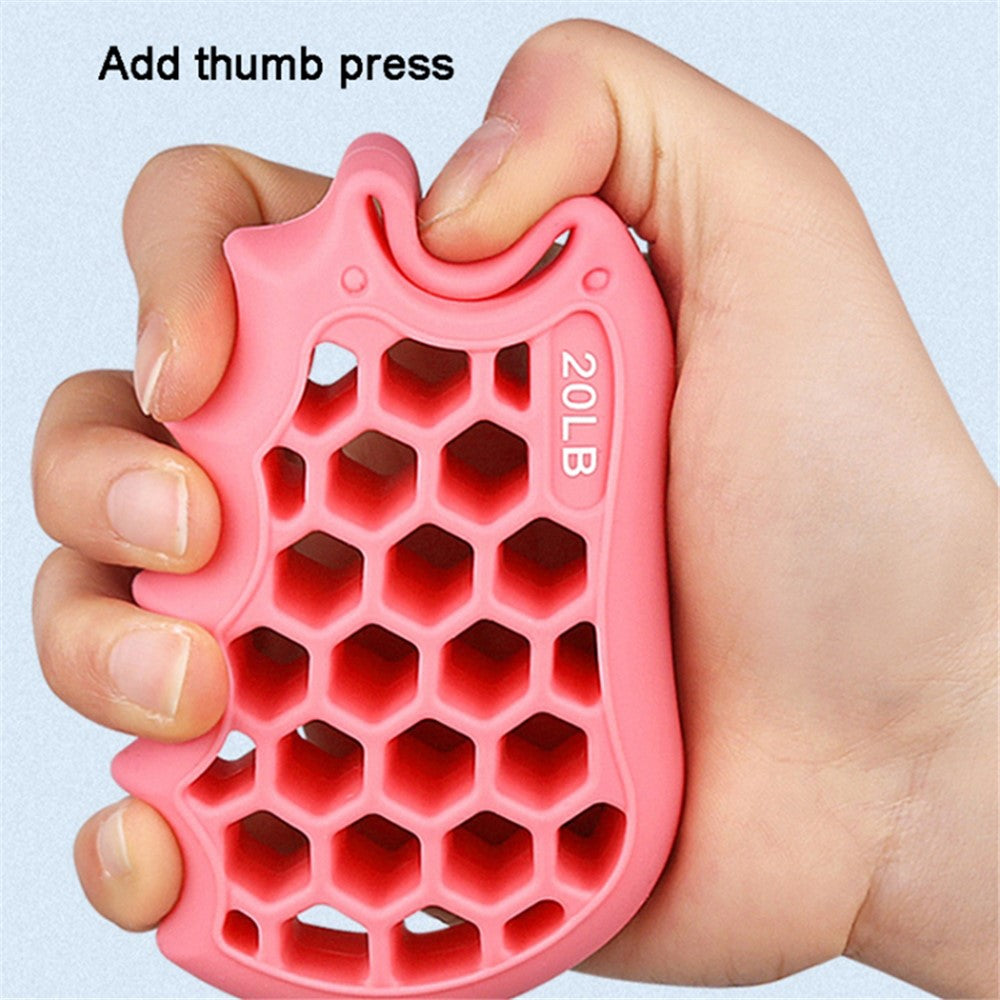 Honeycomb Elastic Silicone Finger Exerciser Grip Strengthener Training Hand Gripper