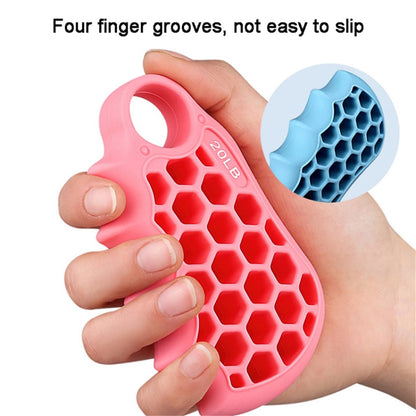 Honeycomb Elastic Silicone Finger Exerciser Grip Strengthener Training Hand Gripper