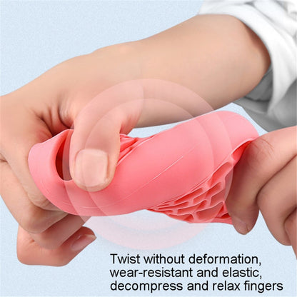Honeycomb Elastic Silicone Finger Exerciser Grip Strengthener Training Hand Gripper