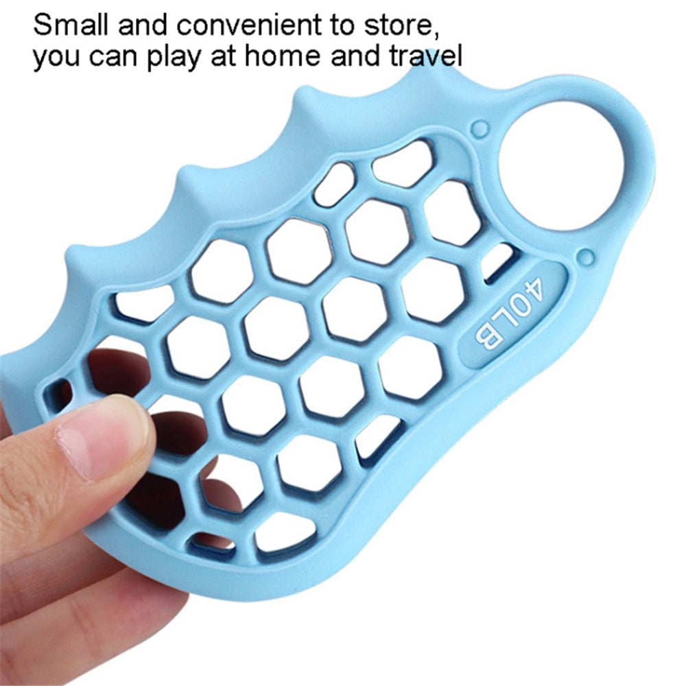 Honeycomb Elastic Silicone Finger Exerciser Grip Strengthener Training Hand Gripper