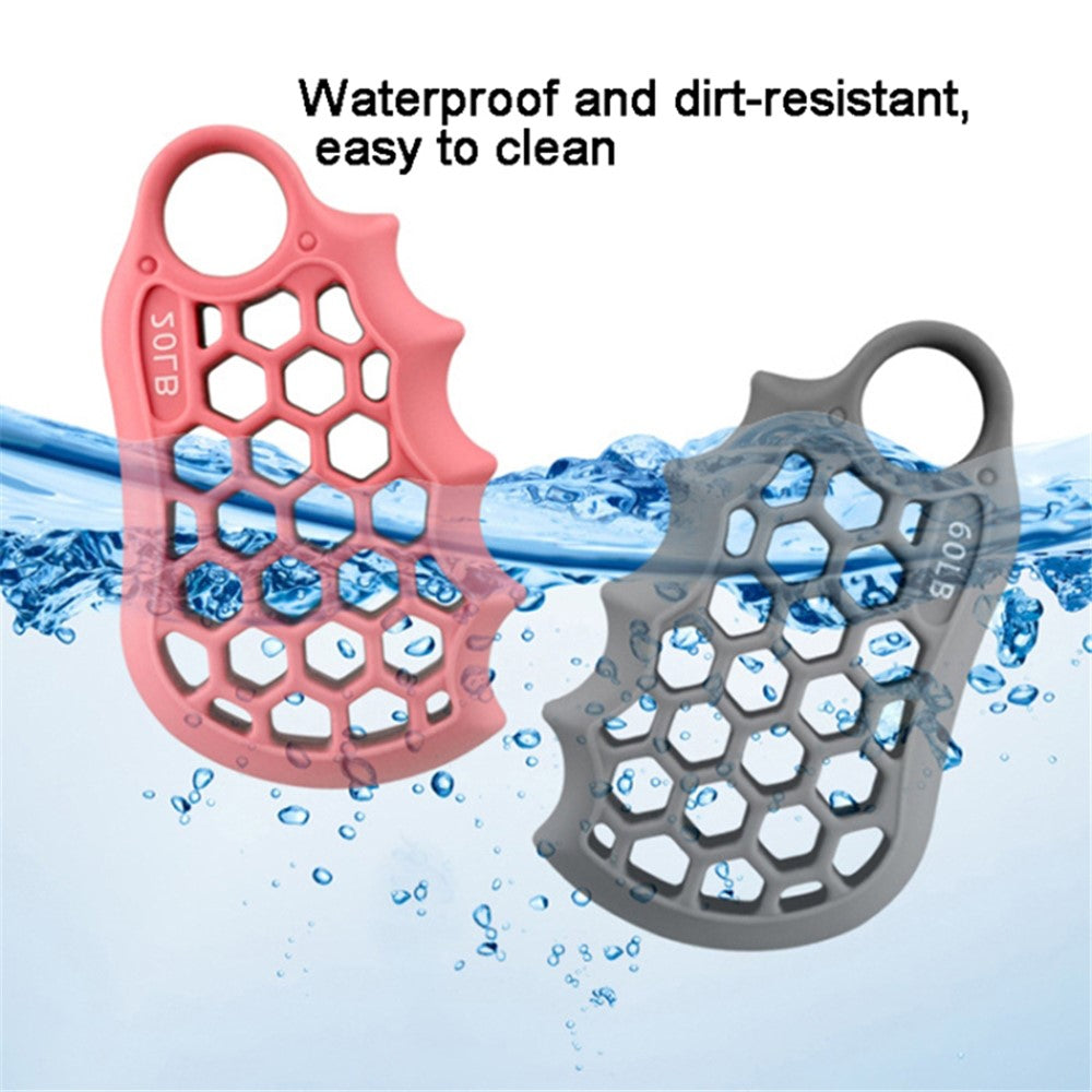 Honeycomb Elastic Silicone Finger Exerciser Grip Strengthener Training Hand Gripper
