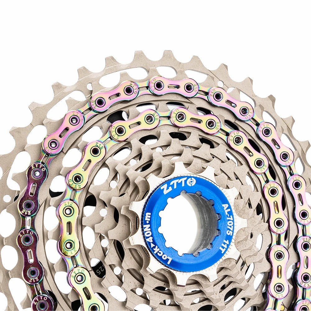 ZTTO Z12 MTB Road Bike Carbon Steel 12 Speed Chain 126 Links for Bicycle