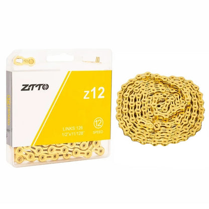 ZTTO Z12 MTB Road Bike Carbon Steel 12 Speed Chain 126 Links for Bicycle