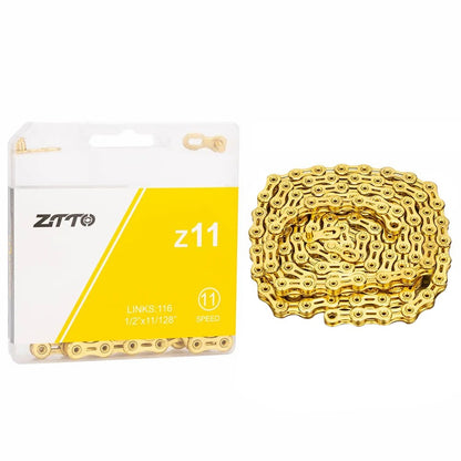ZTTO Z11 Carbon Steel MTB Road Bike Chain 11-Speed 116 Links Bicycle Chain