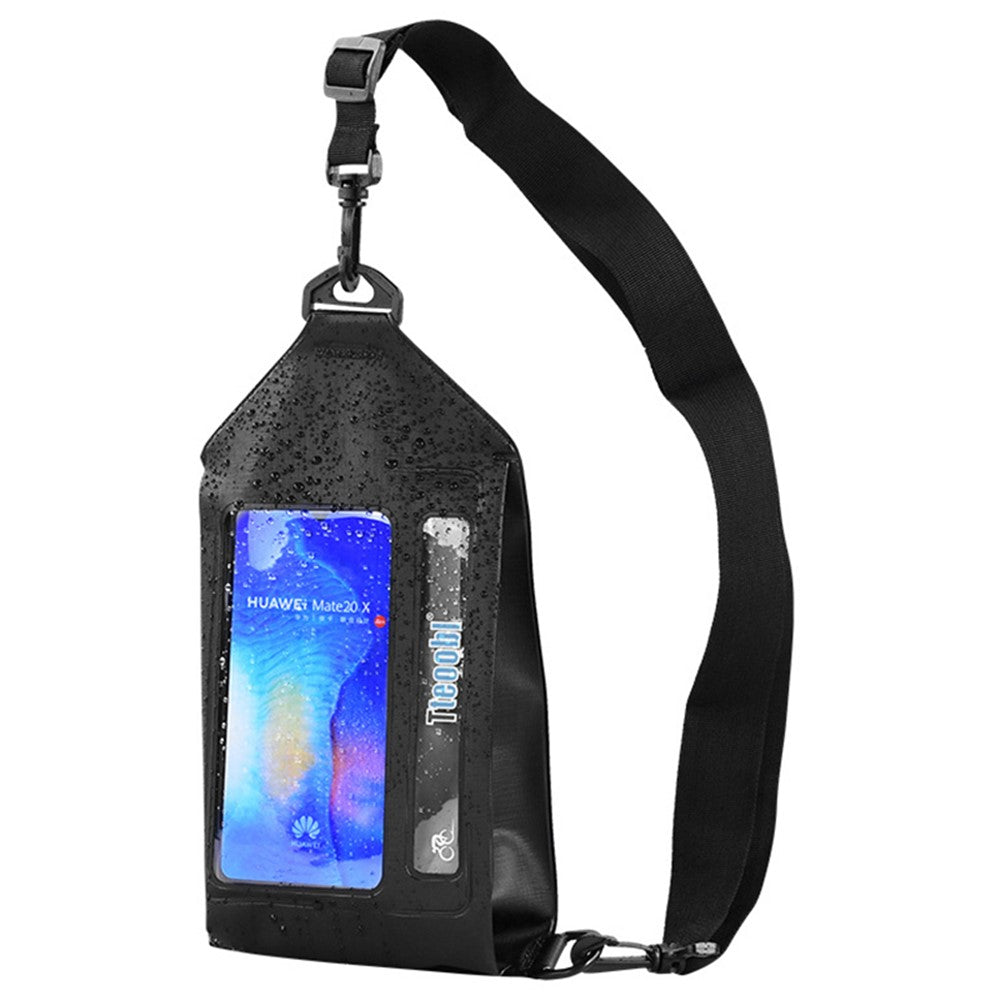 TTEOOBL IPX8 Waterproof Waist Bag Touch Screen Phone Chest Pack with Adjustable Strap
