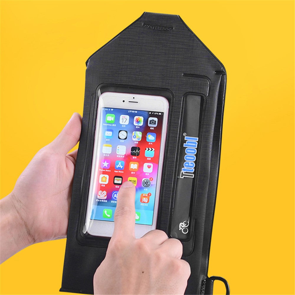 TTEOOBL IPX8 Waterproof Waist Bag Touch Screen Phone Chest Pack with Adjustable Strap