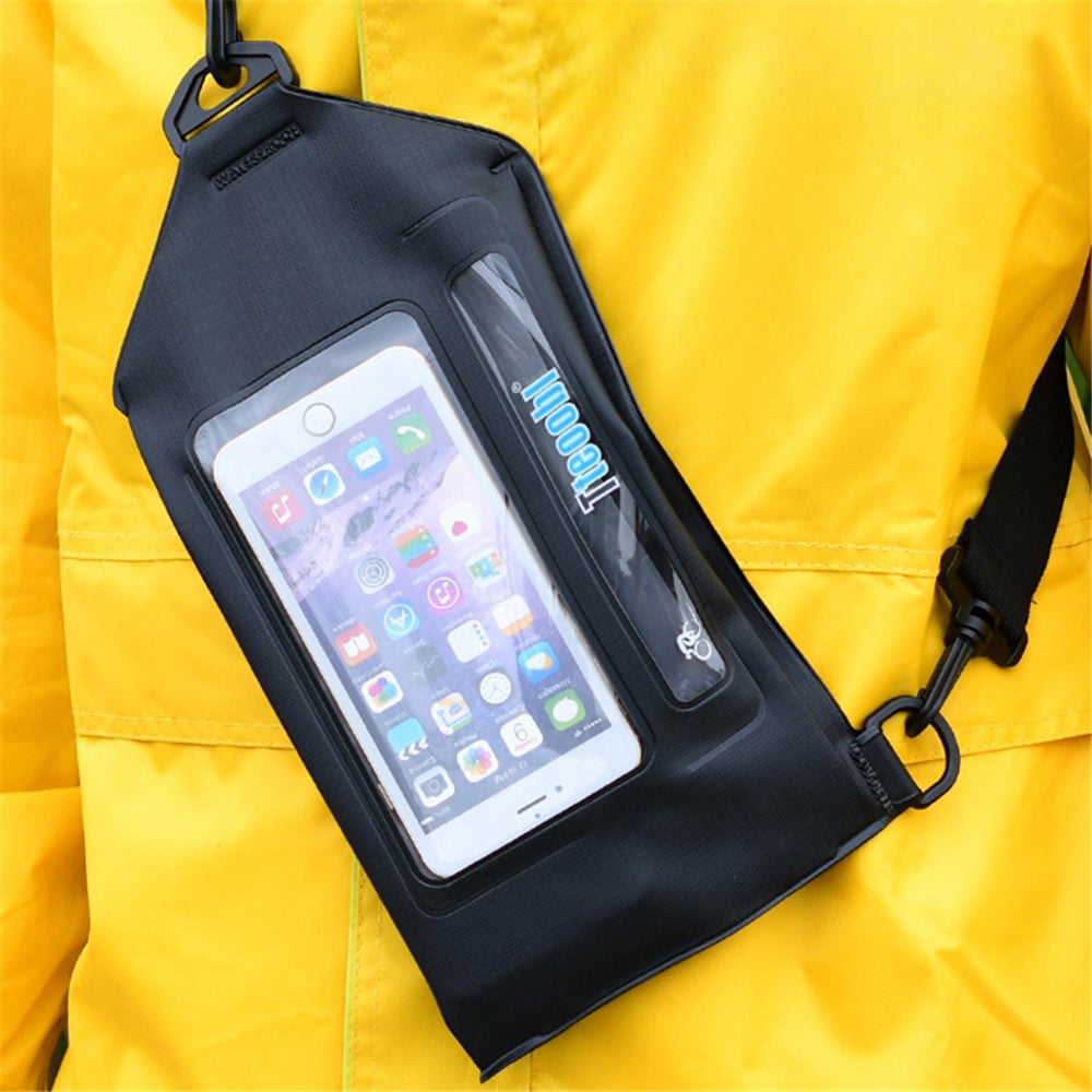 TTEOOBL IPX8 Waterproof Waist Bag Touch Screen Phone Chest Pack with Adjustable Strap