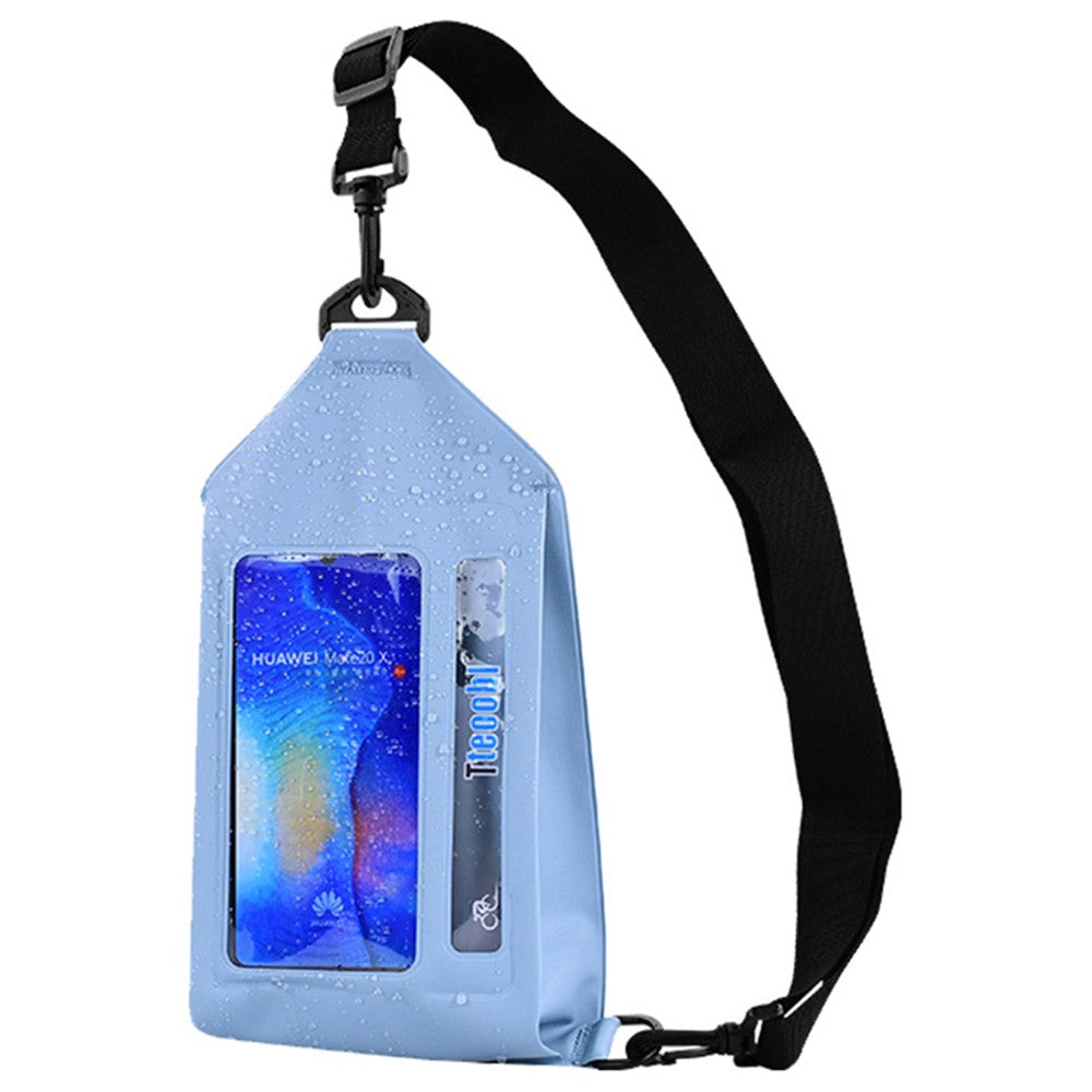 TTEOOBL IPX8 Waterproof Waist Bag Touch Screen Phone Chest Pack with Adjustable Strap