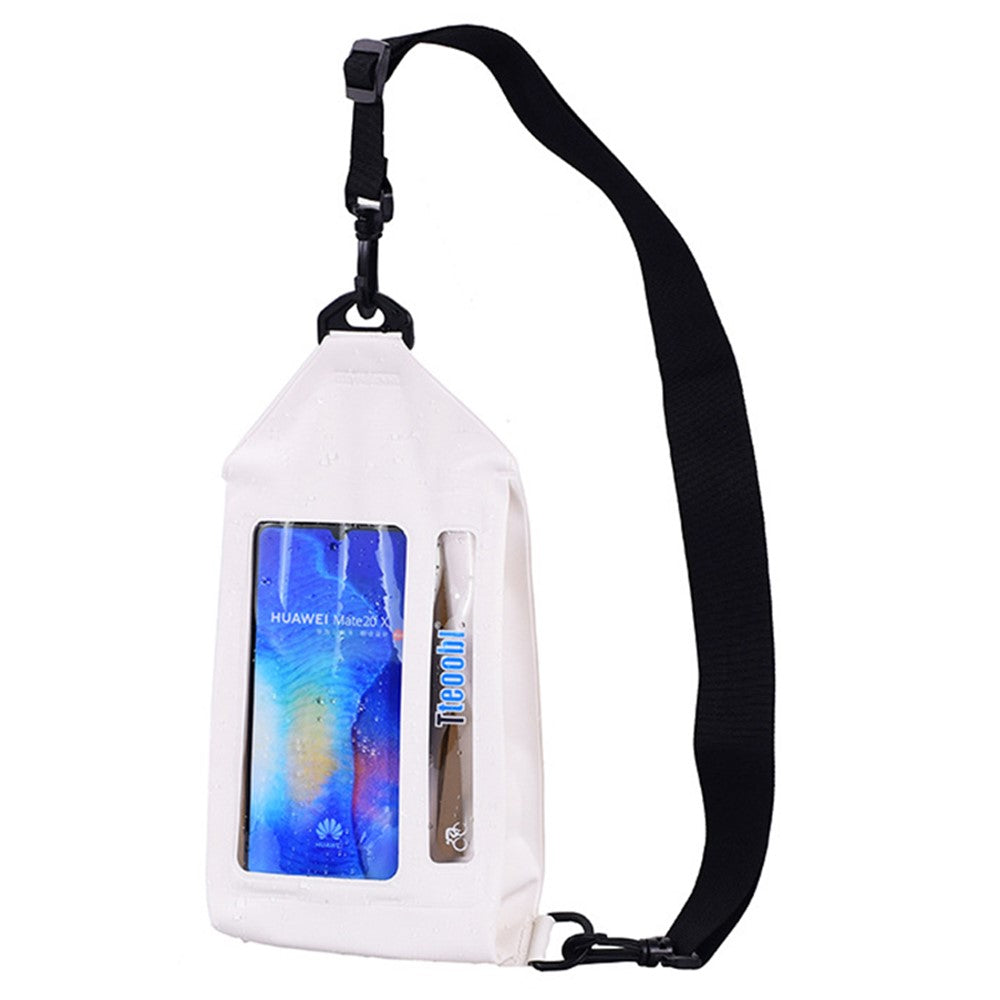TTEOOBL IPX8 Waterproof Waist Bag Touch Screen Phone Chest Pack with Adjustable Strap
