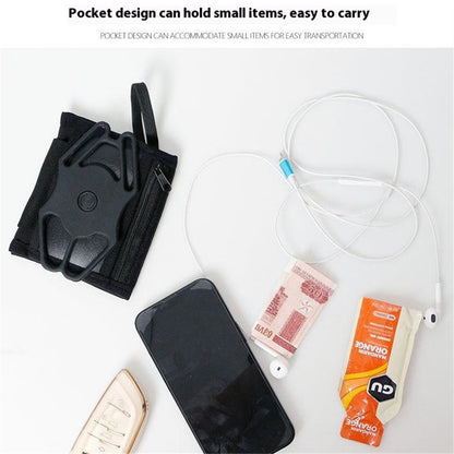 12x10cm Wristband Phone Holder 360-Degree Rotatable Forearm Wrist Storage Bag