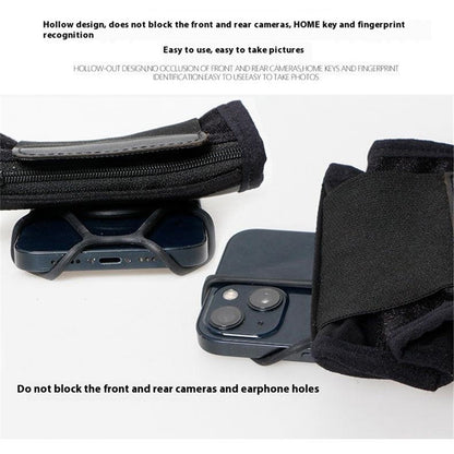 12x10cm Wristband Phone Holder 360-Degree Rotatable Forearm Wrist Storage Bag