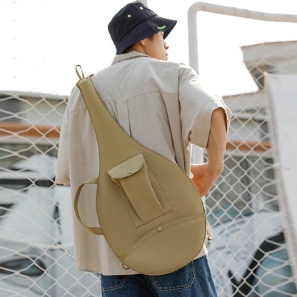 5620 Canvas Tennis Bag Waterproof Portable Tennis Racket Storage Bag, 34x76cm