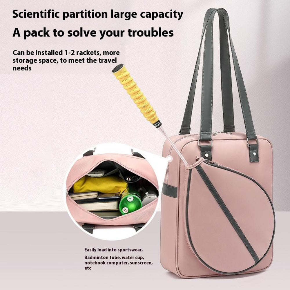 5611 30x39x11cm Badminton Racket Storage Bag Shoulder Bag Handbag Gym Tote Bag
